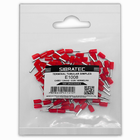 Kit Terminal Pré-isolado Tubular Simples 1mm² | Vermelho | 10